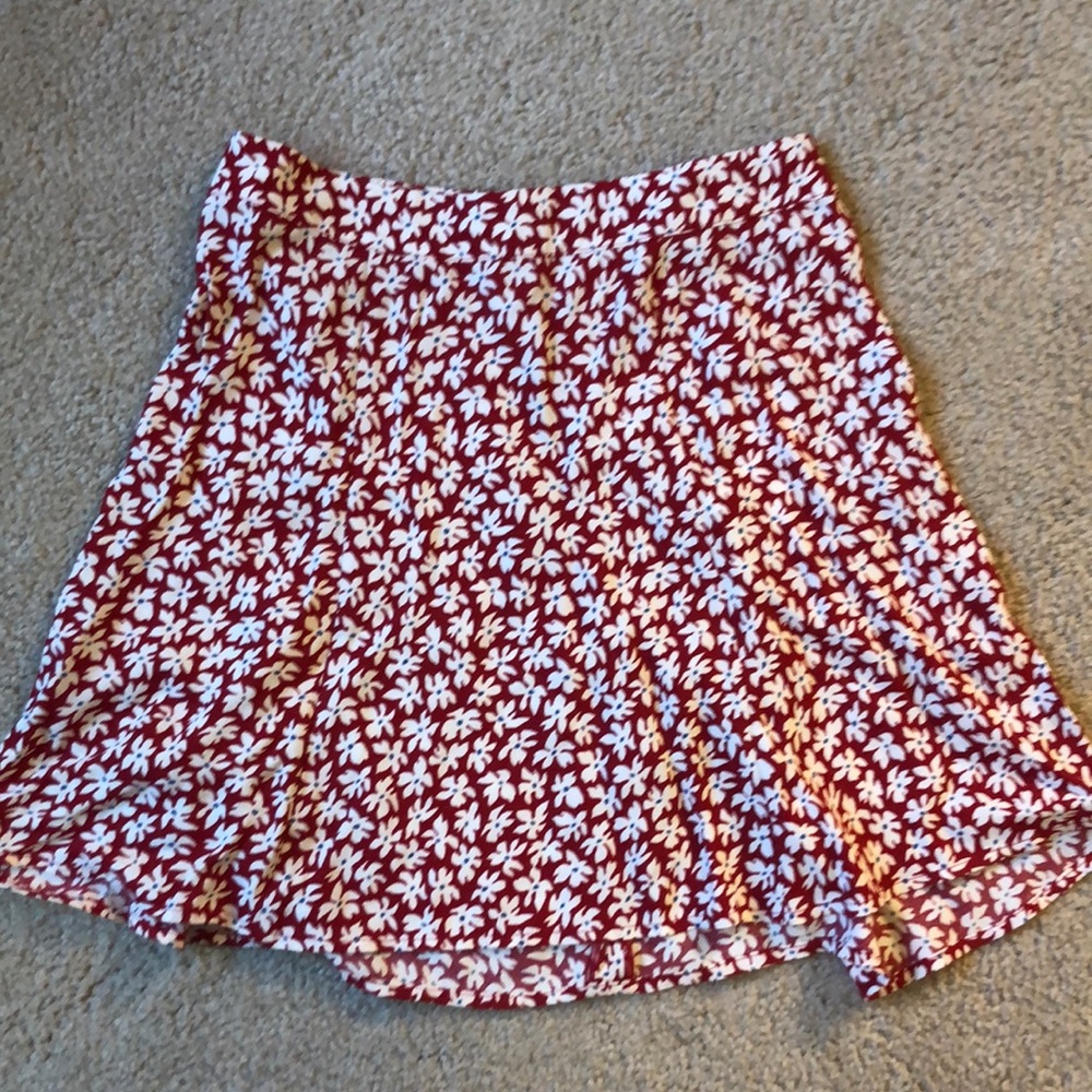 Reformation flounce skirt grenadine